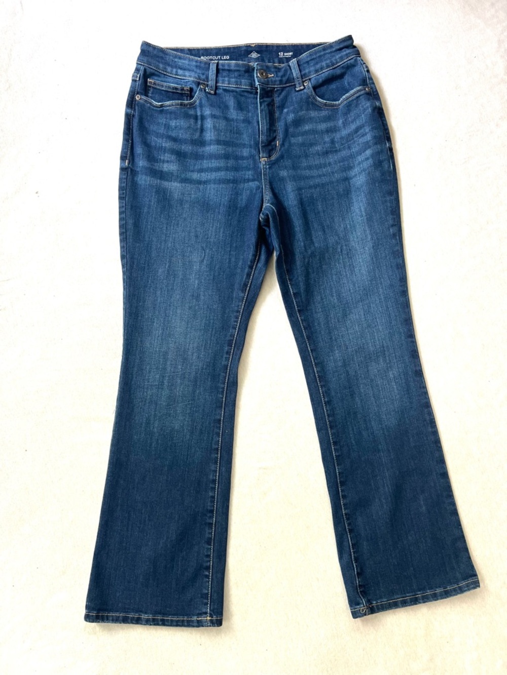 Y2K Western Classic Women's Bootcut Jeans - Dark Blue
